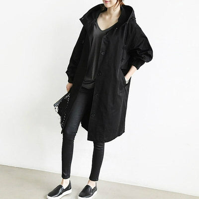 Elegant Water-repellent Trench Coat for Women