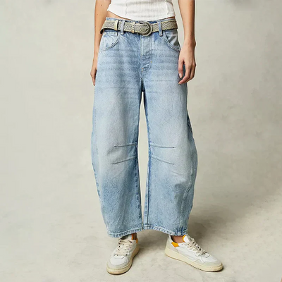 Denim Wide-Leg Comfort Jeans for Women