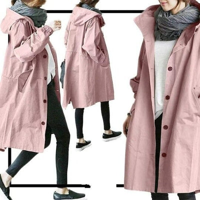 Elegant Water-repellent Trench Coat for Women