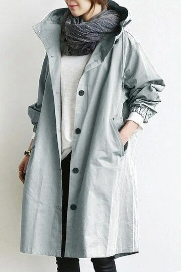 Elegant Water-repellent Trench Coat for Women