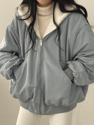 Double sided Ladies coat warm streetwear oversized