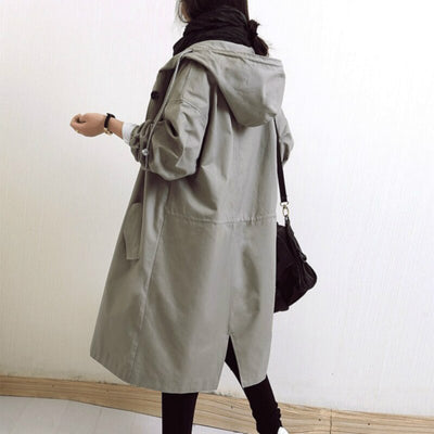 Elegant Water-repellent Trench Coat for Women