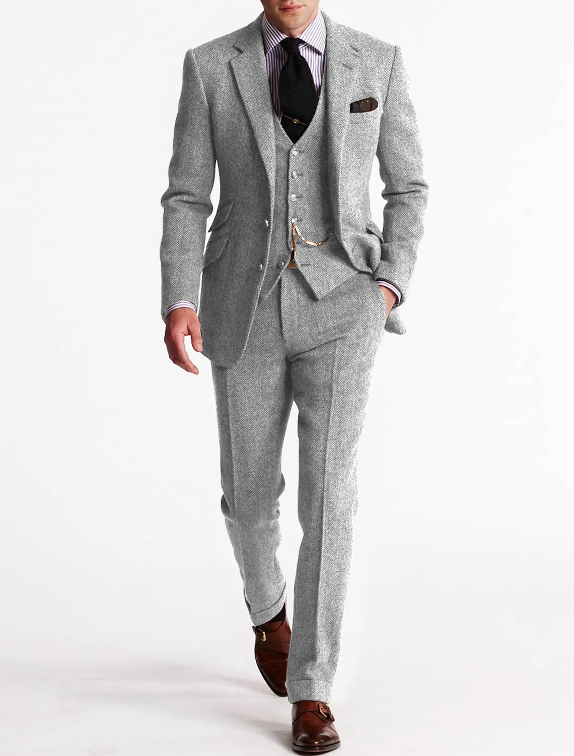 Timeless Elegant 3-Piece Men's Suit